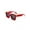 Red, variant on FEISEDYRetro Flat Top Sunglasses Thick Square Frame Metal Buckle Hip Hop Rapper Men Women B7033