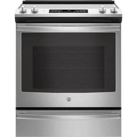 GE JS760SPSS 5.3 Cu. Ft. Stainless Slide-In Electric Convection Range with Air Fry