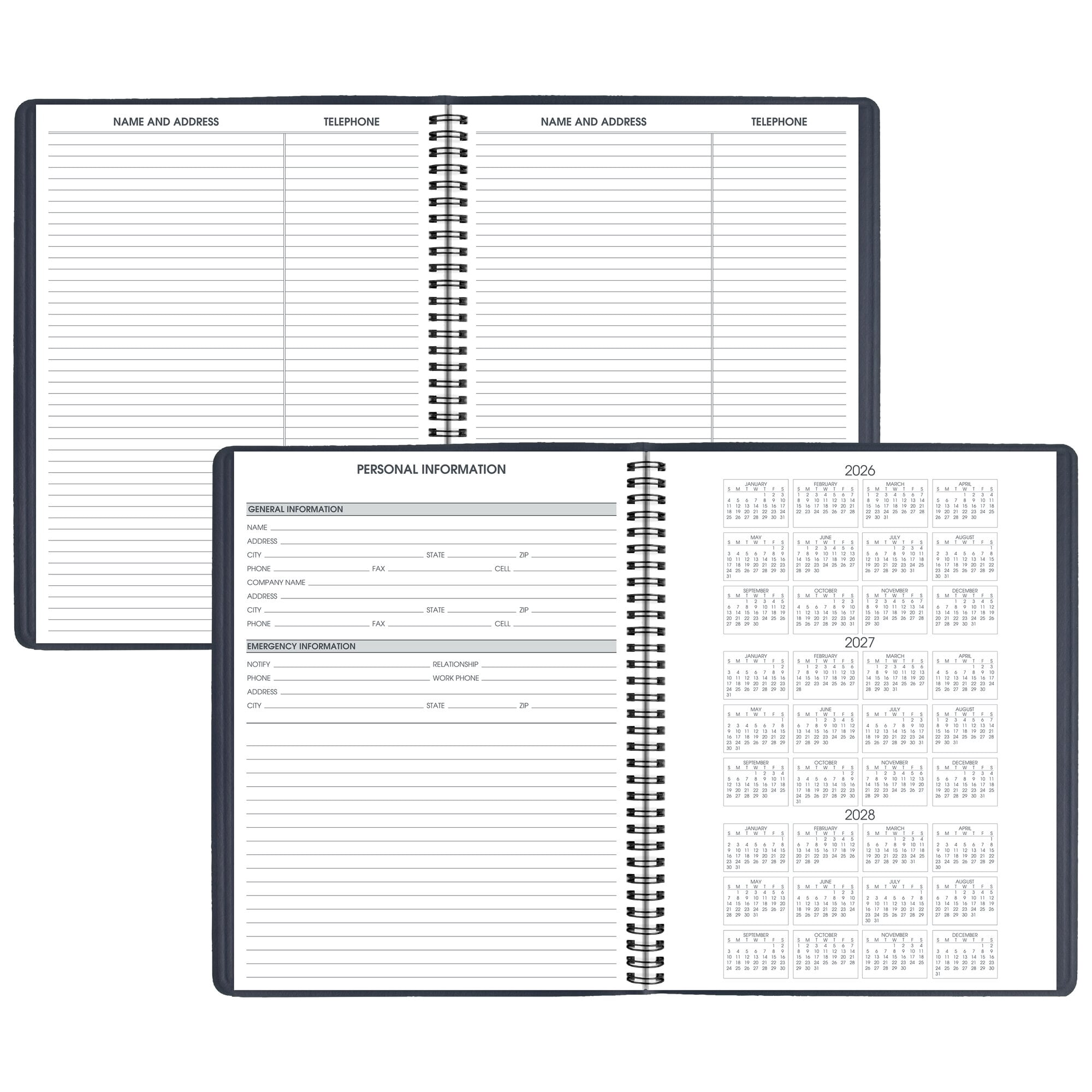 AT-A-GLANCE 2027 Weekly Appointment Book Planner Navy Large 8 14 x 11 - Weekly