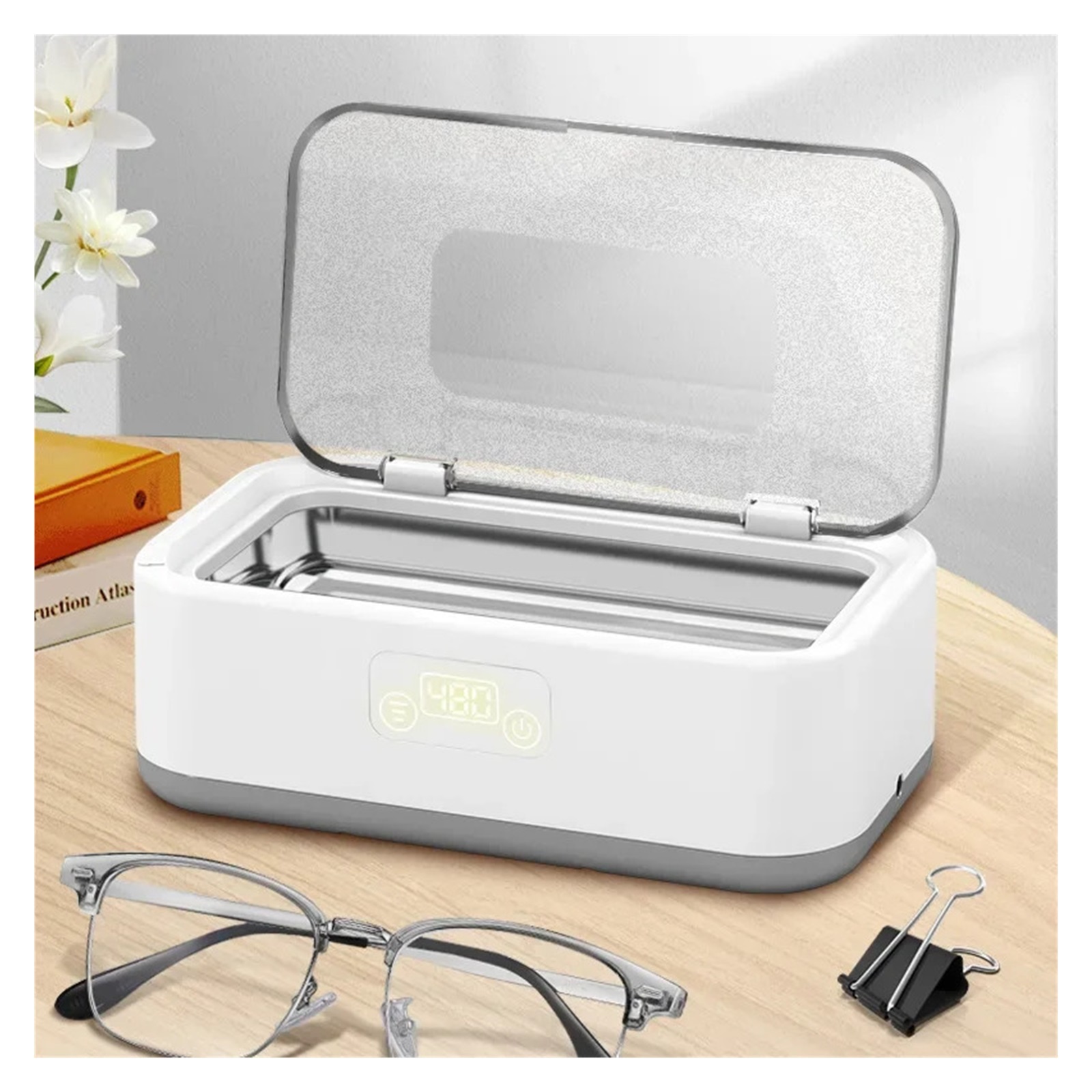 Ultrasonic Cleaning Machine Denture Cleaner Ultrasonic Glass Cleaning Machine Home Denture Jewellery