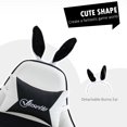 thumbnail image 4 of HOMCOM Chaise de Jeu Mignonne, Chaise de Gamer Inclinable avec Repose-Pieds, Noir, 4 of 10