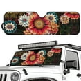thumbnail image 2 of Uorisanigo Windshield Sunshade Mandala Lotus Print Sun Shade Compatible with Jeep Wrangler JL JLU 2018-2025 & Jeep Gladiator(JT) 2020-2025, Foldable Heat Shield Sun Visor Mat, 2 of 7