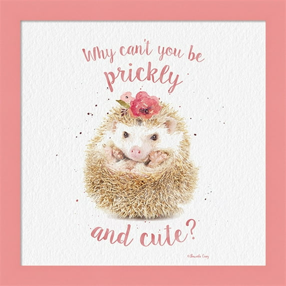 Great Art Now Prickly and Cute by Shawnda Craig, Framed Wall Art, 14W x 14H