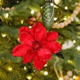 thumbnail image 4 of Juego de 3 Decoraciones para árboles de Navidad con Flores Simuladas con . Macarena Guirnalda de flores, 4 of 8