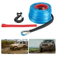 thumbnail image 6 of Miumaeov 3/8x100" Synthetic Winch Rope w/Hook Fit 4WD Off-Road Vehicle Truck ATV SUV Jeep, 6 of 15