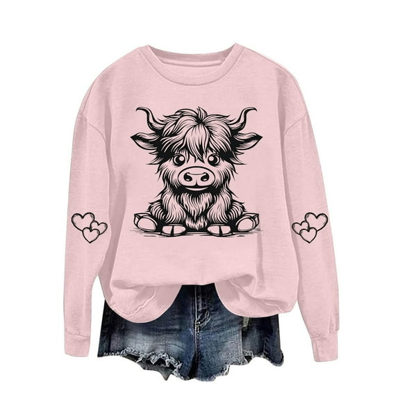 New & Trending Fashion Pohista Women's Shirts Plus Size Long Fall Long Sleeve T Shirts Women's Blouses Get it Fast Pullover Sweatshirt