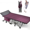 thumbnail image 4 of Lilypelle Folding Camping Cot for Adults, Portable Sleeping Cot, Folding Cot Rollaway Guest Bed with 3.3 inch 2 Sided Mattress and Carry Bag, 4 of 14