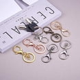 thumbnail image 3 of 32pcs Alloy Lobster Clasp 8 Colors Swivel Lanyard Snap Hook with 1.1" Key Ring Keychain Snap Hook Swivel Clasp Keychain Clips for Keychain DIY Bags Car DIY Jewelry Findings 1.1”×2.6”, 3 of 9