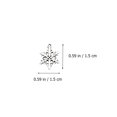 thumbnail image 2 of 20pcs DIY Alloy Pendants Snowflake Pendants Funny Jewelry Accessories (Silver), 2 of 9