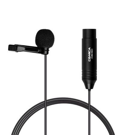 COMICA Microphone,Compatible With Video Condenser Mic Xlr Lavalier Condenser Mic Xlr 48v Xlr 48v Condenser Mic Cvm-v02o Lavalier Compatible With