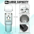 thumbnail image 5 of 30 oz Penguin Tumbler with Handle Gifts for Penguin Lover 30oz Stainless Steel Travel Cup Mug Water Bottle, 5 of 6