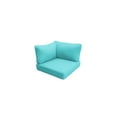 thumbnail image 1 of Covers for Low-Back Corner Chair Cushions 6 inches thick in Aruba, 1 of 3