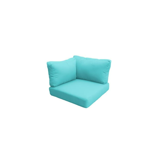 Covers for Low-Back Corner Chair Cushions 6 inches thick in Aruba