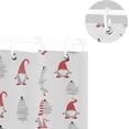 thumbnail image 5 of FREEAMG Christmas Gnomes Shower Curtain - 72x72 Inch Waterproof Fabric Shower Curtains with 12 Hooks - Modern Home Bathroom Hotel Spa Decorations, 5 of 5