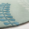 thumbnail image 3 of SAFAVIEH Capri Jacqueline Floral Wool Area Rug, Silver/Light Blue, 7' x 7' Round, 3 of 8