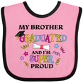 thumbnail image 3 of Inktastic My Brother Graduated and I'm Super Proud Boys or Girls Baby Bib, 3 of 4