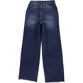 thumbnail image 2 of Articles of Society Womens Frayed Hem Wide Leg Jeans, Blue, 25, 2 of 2