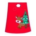 thumbnail image 4 of Girls Dress Christmas Tree Red Cotton Long Sleeve 2 Years, 4 of 6