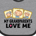 thumbnail image 4 of Inktastic My Grandparents Love Me Boys or Girls Baby Bib, 4 of 4