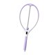 thumbnail image 3 of Raqueta de tenis para principiantes, resistente, para mejorar el swing y como ayuda de entrenamiento portátil. Blanco púrpura, 3 of 9