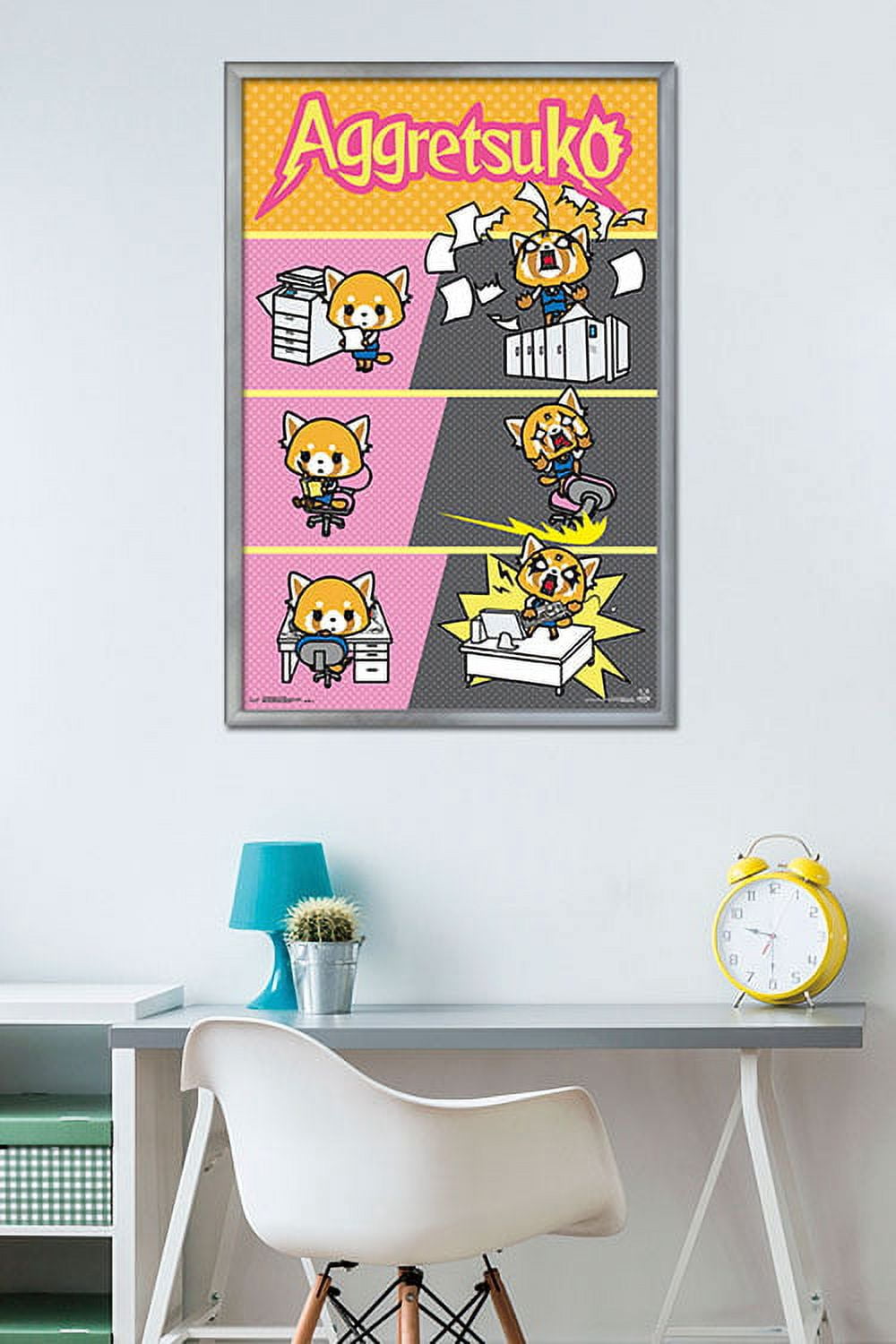 Aggretsuko - Transform Wall Poster, 22.375" x 34", Framed