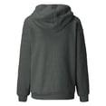 thumbnail image 3 of Warm Hoodies for Women Comdrip Women Warm Winter Top Sweatshirt Ladies Hooded Pullover Jumper Fleece Hoodie Women Grey 3XL, 3 of 4