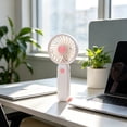 thumbnail image 6 of Lenkho Stylish Portable Handheld Fan, USB Rechargeable Mini Fan with Adjustable Speeds, Quiet Personal Fan, Perfect for Daily Use, Office, School, Outdoor, 6 of 6