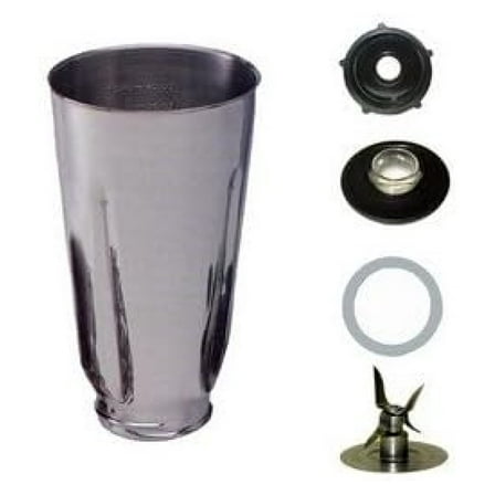 5 Cup Stainless Steel Complete Blender Jar fits Blenders