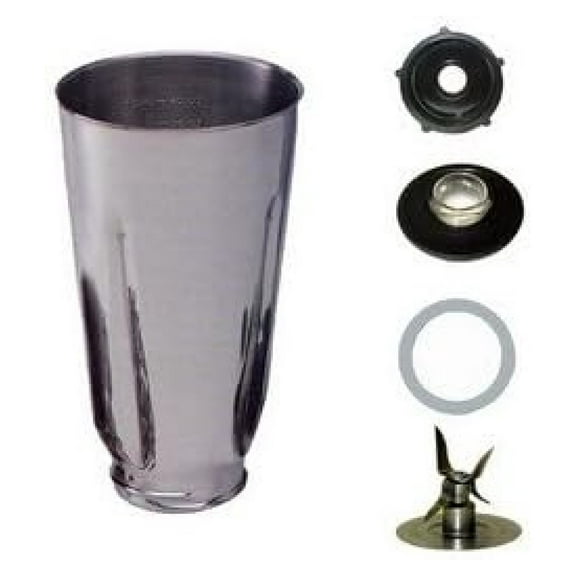 5 Cup Stainless Steel Complete Blender Jar fits Blenders