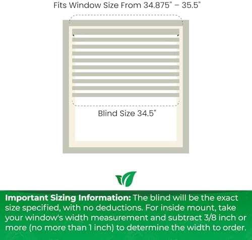 Faux Wood Blinds with Classic Valance, Cordless, 2" Slat, 34.5" W x 73" H, Blinds for Indoor Windows, Room Darkening Window Blinds for Home Interior Windows and Doors, Pure White