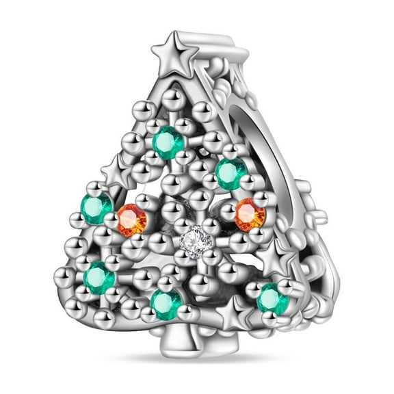 Jeffery Charms for Women Bracelet and Necklace 925 Silver Christmas Red Hat, Gloves, Socks Pendants,Christmas