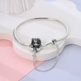 thumbnail image 4 of MULA European 925 Sterling Silver Snake Bracelet Love Clasp Chain for Charms Women Jewelry, 4 of 6