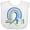 AA-White, variant on Inktastic 3-21 World Down Syndrome Day Blue and Yellow Rainbow Ribbon Boys or Girls Baby Bib