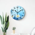 thumbnail image 4 of 16 Inch Wall Clock Battery Operated Silent Clock Decorative for Office, Kitchen, Outdoor, Living Room，Daisy Lavender Purple Flower Butterfly Nature Floral Field Landscape Multicolor, 4 of 4