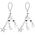 thumbnail image 1 of 2 pcs Star Phone Charm Decorative Phone Strap Charm Women Phone Chain Charms Mobile Phone Charms, 1 of 3