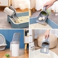 thumbnail image 4 of Integrated Cat Litter Scooper, Detachable Litter Shovel with Rotating Lock Design and Built-in Bag Attachment Cat Litter Scooper with Bag with 120 Count Refill Bags (1 Set), 4 of 7