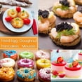 thumbnail image 5 of HULISEN Stainless Steel Round Cookie Biscuit Cutter Set, 11 Circle Donut Doughnut Cutter, Baking Ring Molds for Mini Cake, Scone, Pastry, Cooking, Gift Package, 5 of 7