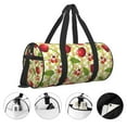 thumbnail image 3 of Pofeuu Cherries and Ladybirds Print Travel Duffel Bag,Sports Tote Gym Bag,Shoulder Weekender Overnight Bag for Women Gym Bag, 3 of 6