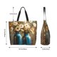 thumbnail image 5 of Balery Rustic Daisy Mason Jars Bolsa Tote Estilo Estético con Cremalleras, Bolsa de Hombro, Bolsa de Compras Grande y Plegable, 5 of 8