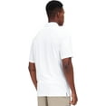 thumbnail image 2 of MIER Men's Golf Polo Shirt Sun Protection Outdoor Sports Shirt Moisture Wicking,White,XL, 2 of 7