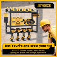 SOYEEZE Power Tool Organizer, 3 Layer 4 Cordless Drill Holder Garage