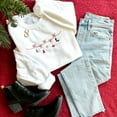 thumbnail image 3 of Christmas Garland Gemma Embroidered Sweatshirt, 3 of 5
