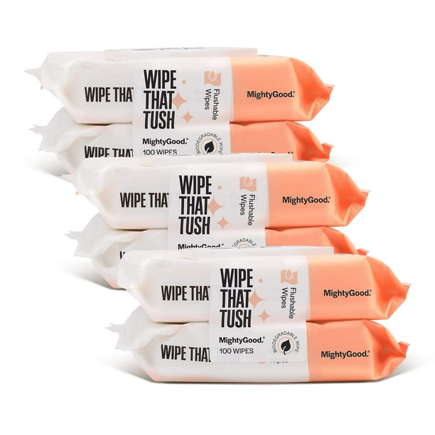 Toallitas desechables MightyGood Wipe That Tush, 6 x 50 — 300 toallitas