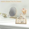 thumbnail image 6 of Unique Bargains Bamboo Wood Pendant Tray Stackable Storage Jewelry Tray Showcase Display Organizer for Pendants Beige, 6 of 8