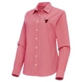 thumbnail image 2 of Women's Antigua Red Chicago Bulls Porter Woven Long Sleeve Button-Up Shirt, 2 of 3