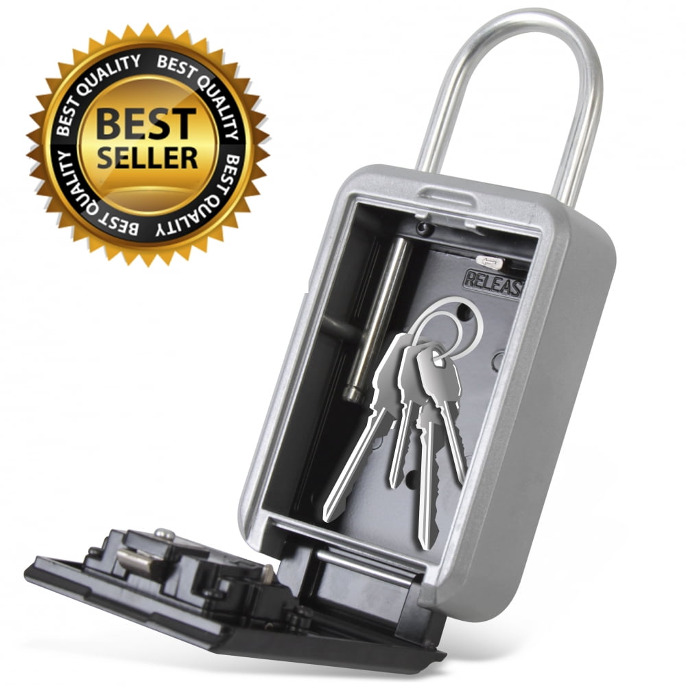 SereneLife SLSFKEY27 Locking Key Safe Box Combination Security