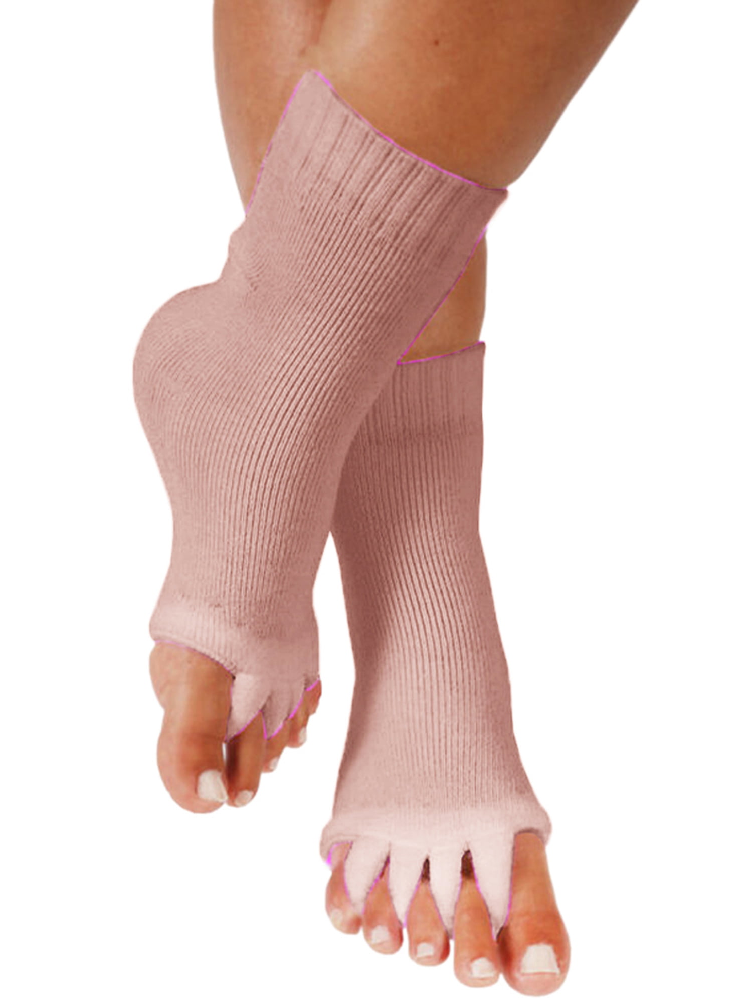 Bcurb Alignment Toe Separator Spacer Socks Stretch Tendon Pain Relief Yoga. 