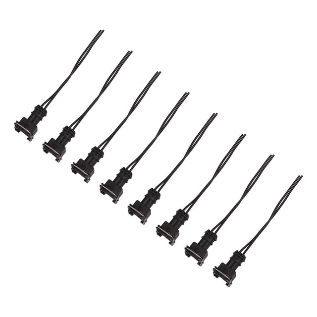Arnés de cables del conector del inyector de combustible, 8 piezas Clip de cableado del conector del inyector de combustible Diseño fácil de usar