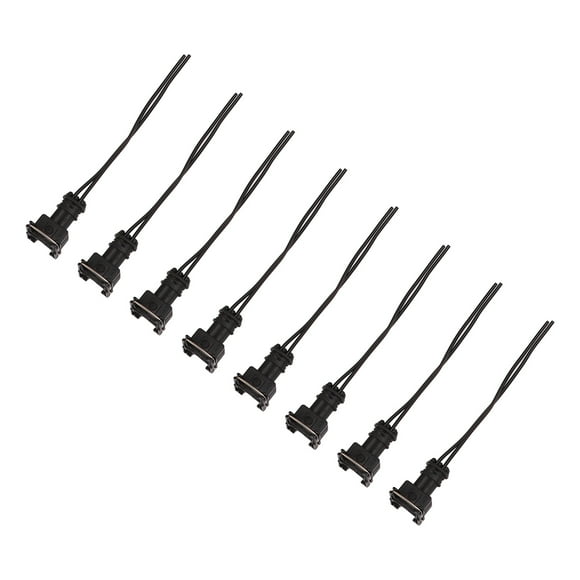 Arnés de cables del conector del inyector de combustible, 8 piezas Clip de cableado del conector del inyector de combustible Diseño fácil de usar