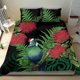 thumbnail image 4 of Nueva Zelanda Tui Pájaro Ropa de Cama de Navidad Maori Helecho Mezcla Pohotukawa LT14, 4 of 6